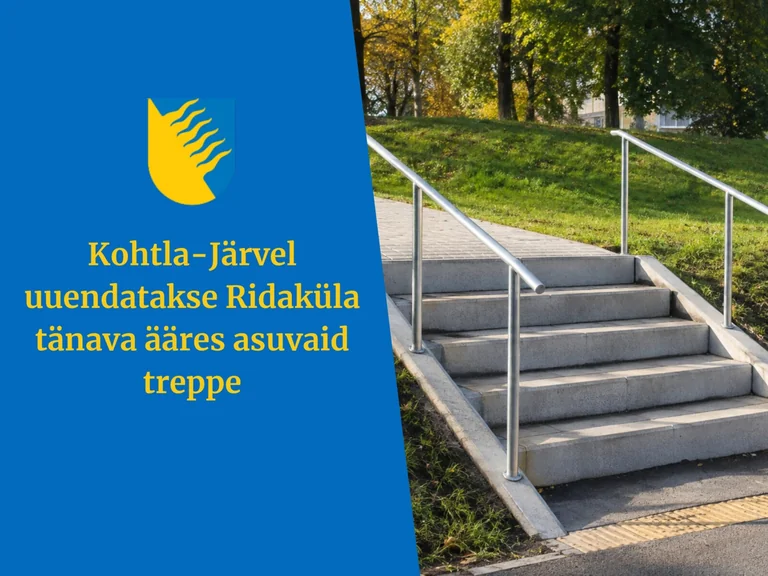 Kohtla-Järvel paraneb jalakäijate ohutus treppidel