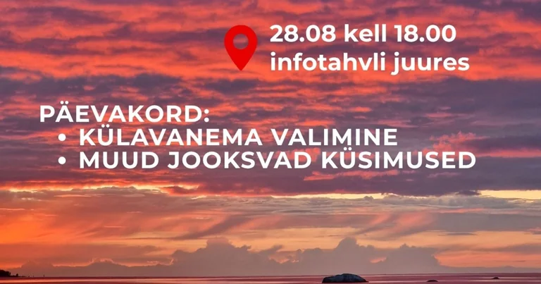 Tapurla külakoosolek 28. augustil: kes saab külavanemaks?
